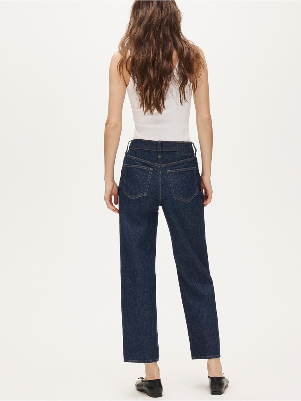NWT JCrew Slim Wide Leg Jean 24 Crop 24P Resin Rinse Dark Denim $148 CC580 - Picture 14 of 15